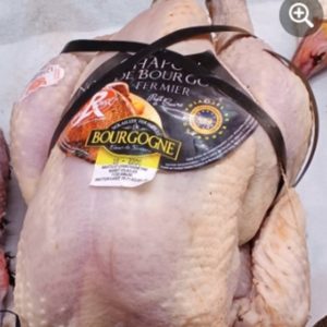 Chapon fermier noir de Bourgogne ou jaune de L'Ain