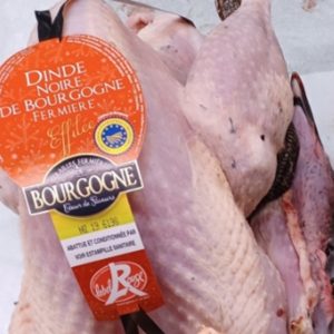 Dinde fermière noire de bourgogne